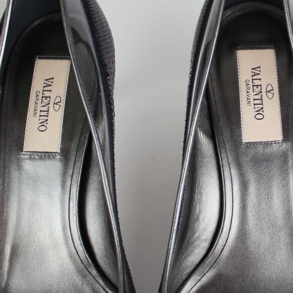 NEW VALENTINO Sequin Bow Pumps | Runway Chic for Events, Work & Date Nights - Picture 11 of 16
